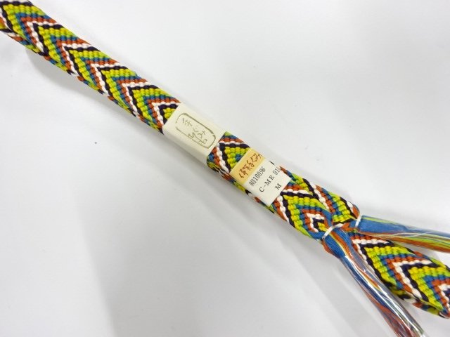 未使用品　正絹　手組帯締め